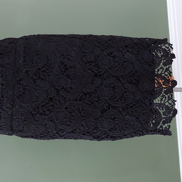 Forever 21 Dresses & Skirts - Forever21 knit/lace black pencil skirt
